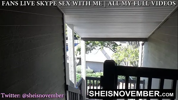 Watch Naughty Stepsister Sneak Outdoors To Meet For Secrete Kneeling Blowjob And Facial, A Sexy Ebony Babe With Long Blonde Hair Cleavage Is Exposed While Giving Her Stepbrother POV Blowjob, Stepsister Sheisnovember Swallow Cumshot on Msnovember total Tube