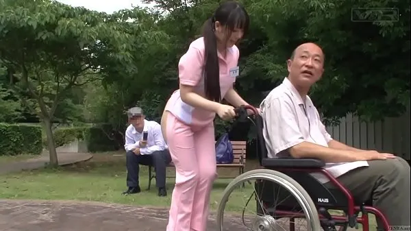 Watch Subtitled bizarre Japanese half naked caregiver outdoors total Tube