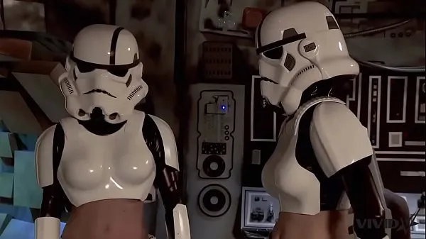 Se Vivid Parody - 2 Storm Troopers enjoy some Wookie dick totalt Tube