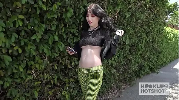 Watch Goth babe Leda Elizabeth meets up with guy online for rough fucking total Tube