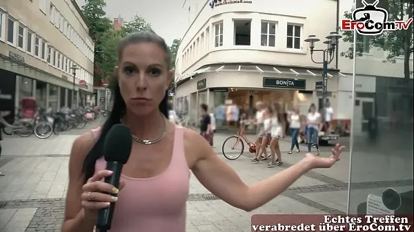 Pozrieť celkom German milf pick up guy at street casting for fuck Tube