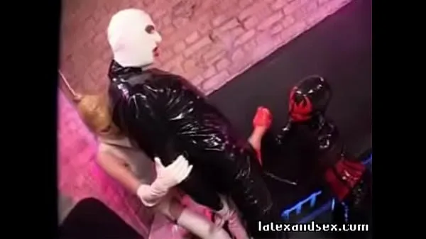 Watch Latex Angel and latex demon group fetish total Tube