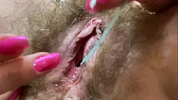 Watch i came twice during my p. ! close up hairy pussy big clit t. dripping wet orgasm total Tube