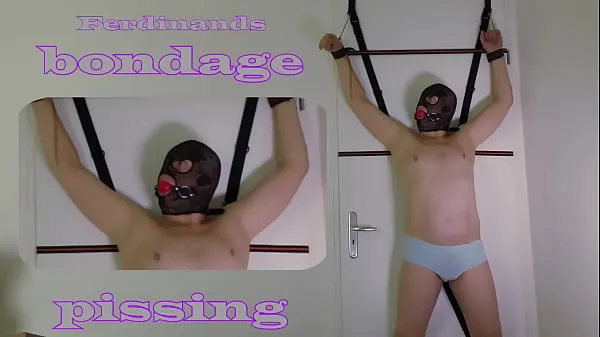 Oglądaj Bondage peeing. (WhatsApp: 31 620217671) Dutch man tied up and to pee his underwear. From Netherland. Email: xaquarius19 .com cały kanał