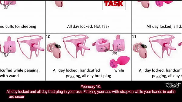 Tonton Male Chastity Day 2021 - January 14 - Schedule of tasks total Tube