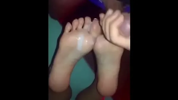 Tonton Footjob with cum in the sole total Tube