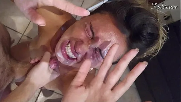 Watch Girl orgasms multiple times and in all positions. (at 7.4, 22.4, 37.2). BLOWJOB FEET UP with epic huge facial as a REWARD - FRENCH audio total Tube