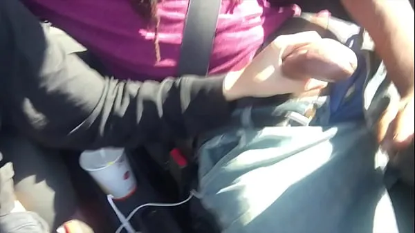Watch Lesbian Gives Friend Handjob In Car total Tube