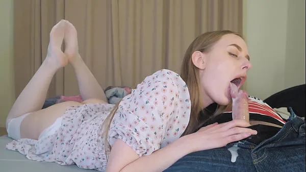 Pozrieť celkom step Daughter's Deepthroat Multiple Cumshot from StepDaddy - Cum in Mouth Tube
