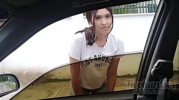 Watch I meet my neighbor on the street and give her a ride, unexpected ending total Tube