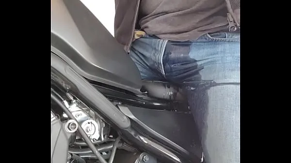 Watch Pee Desperation on Motorcycle total Tube
