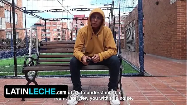 Watch Hot Latino Stud Gets Tricked To Suck Stranger's Dick During Interview In Bogota - Latin Leche total Tube