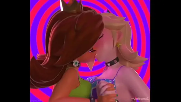 Nézze meg Daisy & Rosalina Kissing teljes csövet