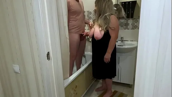 Watch Mature BBW went into the bathroom when he was washing and took his cock in her hand when she wanted anal sex total Tube