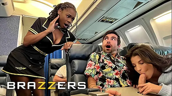 Watch Lucky Gets Fucked With Flight Attendant Hazel Grace In Private When LaSirena69 Comes & Joins For A Hot 3some - BRAZZERS total Tube